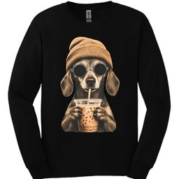 Chiweenie Hipster Dog Long Sleeve Shirt Gift For Dog Lover