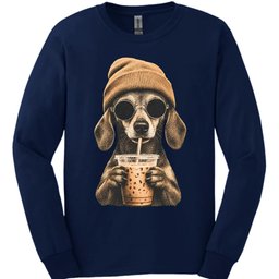 Chiweenie Hipster Dog Long Sleeve Shirt Gift For Dog Lover