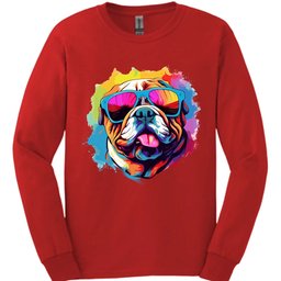 Bulldog Top Dog Long Sleeve Shirt Gift For Dog Lover