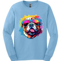 Bulldog Top Dog Long Sleeve Shirt Gift For Dog Lover