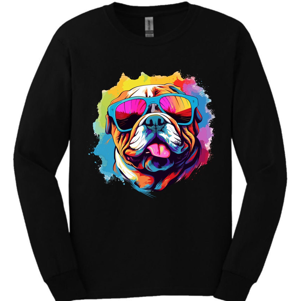 Bulldog Top Dog Long Sleeve Shirt Gift For Dog Lover