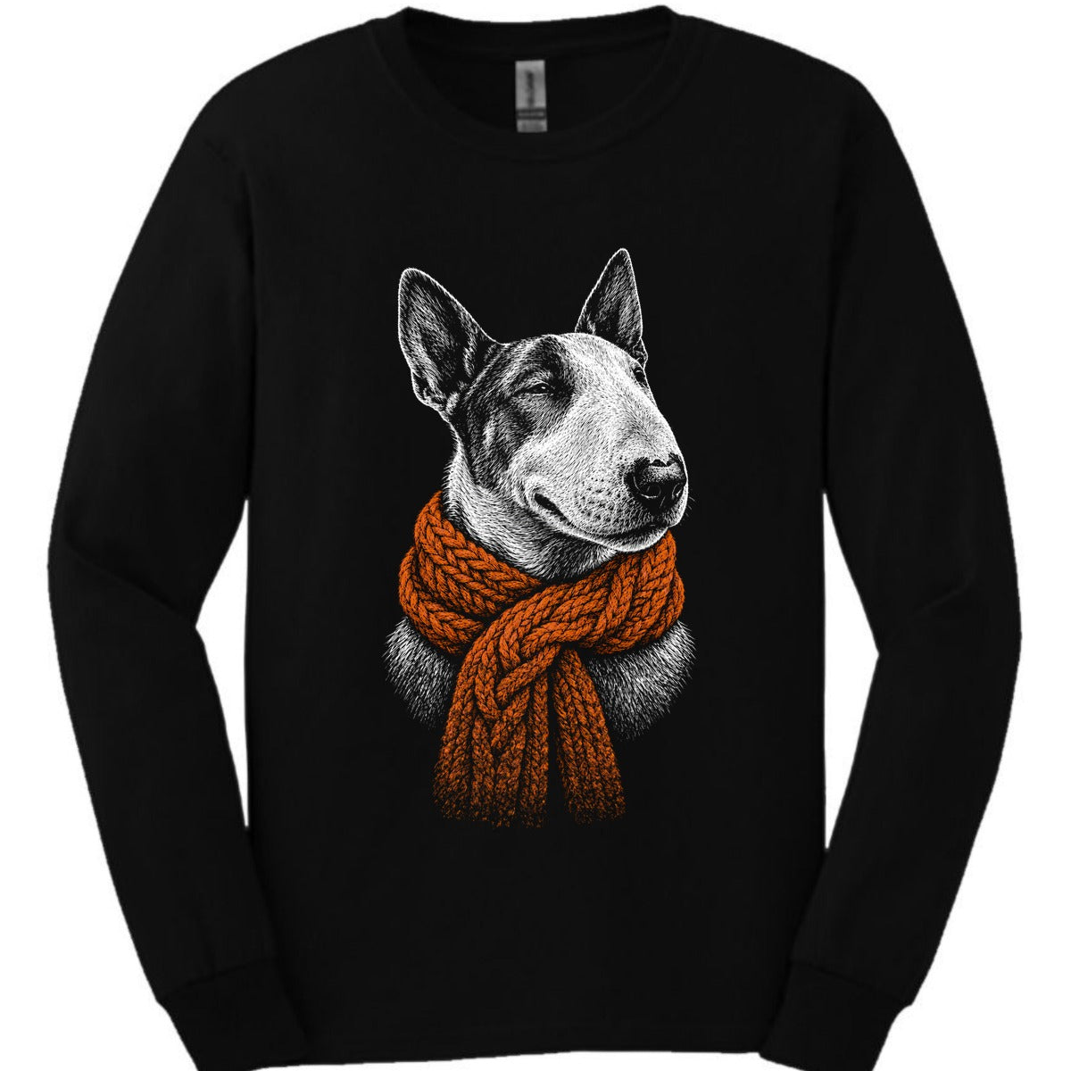 Bull Terrier Winter Dog Long Sleeve Shirt Gift For Dog Lover