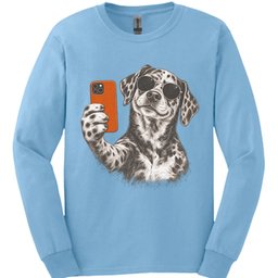 Catahoula Leopard Selfie Dog Long Sleeve Shirt Gift For Dog Lover