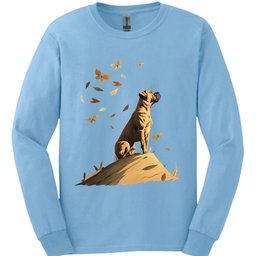Boxer Fall Dog Long Sleeve Shirt Gift For Dog Lover