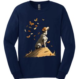 Brittany Fall Dog Long Sleeve Shirt Gift For Dog Lover