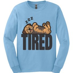 Border Terrier Tired Dog Long Sleeve Shirt Gift For Dog Lover