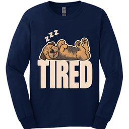 Border Terrier Tired Dog Long Sleeve Shirt Gift For Dog Lover