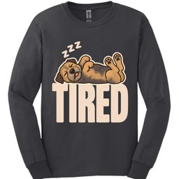 Border Terrier Tired Dog Long Sleeve Shirt Gift For Dog Lover
