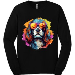 Cavalier King Charles Spaniel Top Dog Long Sleeve Shirt Gift For Dog Lover