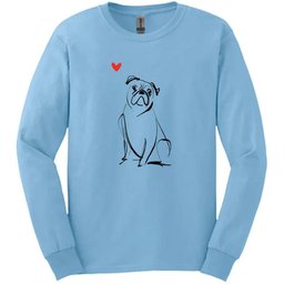 Boxer Sketch Dog Long Sleeve Tee Gift For Dog Lover