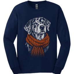 Catahoula Leopard Winter Dog Long Sleeve Shirt Gift For Dog Lover