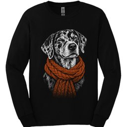 Catahoula Leopard Winter Dog Long Sleeve Shirt Gift For Dog Lover