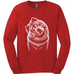 Chow Chow Tilted Dog Long Sleeve Shirt Gift For Dog Lover