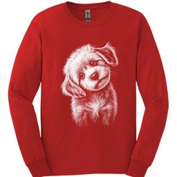 Cavachon Tilted Dog Long Sleeve Shirt Gift For Dog Lover