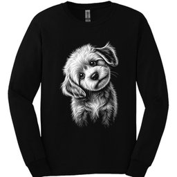 Cavachon Tilted Dog Long Sleeve Shirt Gift For Dog Lover