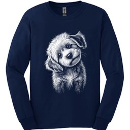 Cavachon Tilted Dog Long Sleeve Shirt Gift For Dog Lover