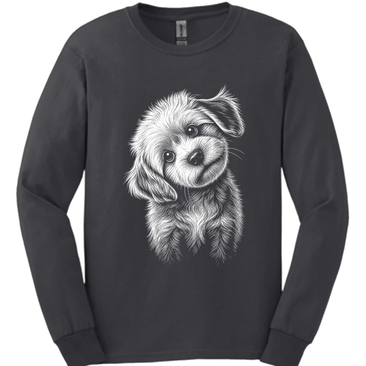 Cavachon Tilted Dog Long Sleeve Shirt Gift For Dog Lover