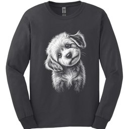 Cavachon Tilted Dog Long Sleeve Shirt Gift For Dog Lover
