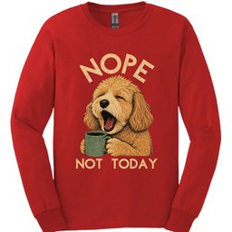 Cockapoo Not Today Long Sleeve Shirt Gift For Dog Lover