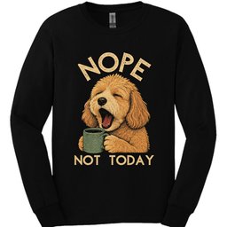 Cockapoo Not Today Long Sleeve Shirt Gift For Dog Lover