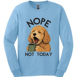 Cockapoo Not Today Long Sleeve Shirt Gift For Dog Lover