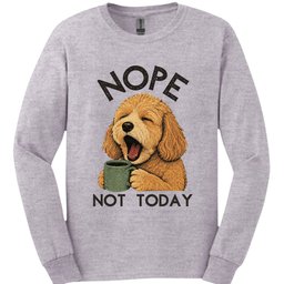 Cockapoo Not Today Long Sleeve Shirt Gift For Dog Lover