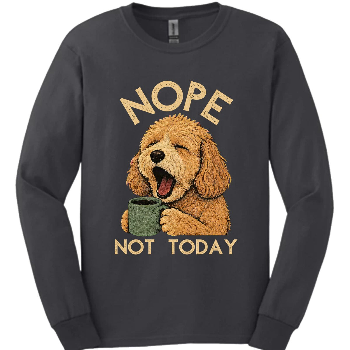 Cockapoo Not Today Long Sleeve Shirt Gift For Dog Lover