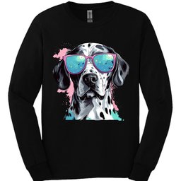 Dalmatian Top Dog Long Sleeve Shirt Gift For Dog Lover