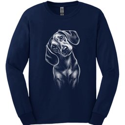 Dachshund Tilted Dog Long Sleeve Shirt Gift For Dog Lover