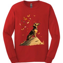 Dachshund Fall Dog Long Sleeve Shirt Gift For Dog Lover
