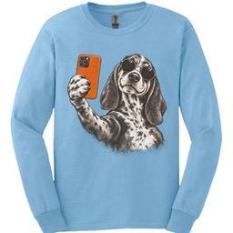 Coonhound Selfie Dog Long Sleeve Shirt Gift For Dog Lover