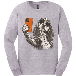 Coonhound Selfie Dog Long Sleeve Shirt Gift For Dog Lover