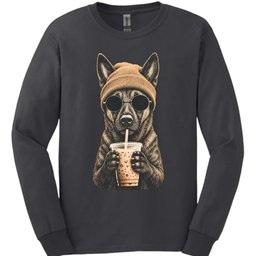 Dutch Shepherd Hipster Dog Long Sleeve Shirt Gift For Dog Lover