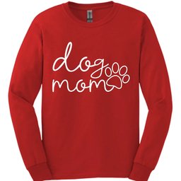 Dog Mom Paw Long Sleeve Shirt Gift For Mom