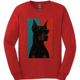 Doberman Punk Dog Long Sleeve Shirt Gift For Dog Lover