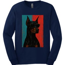 Doberman Punk Dog Long Sleeve Shirt Gift For Dog Lover