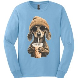 Dachshund Hipster Dog Long Sleeve Shirt Gift For Dog Lover