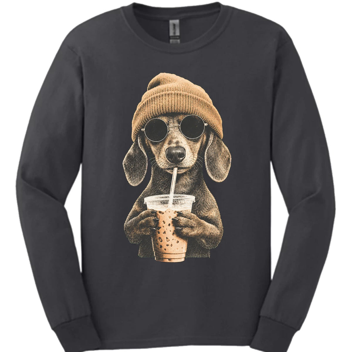 Dachshund Hipster Dog Long Sleeve Shirt Gift For Dog Lover
