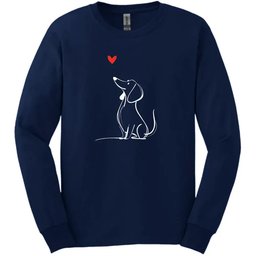Dachshund Sketch Dog Long Sleeve Tee Gift For Dog Lover