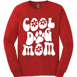 Cool Dog Mom Retro Long Sleeve Shirt Gift For Mom