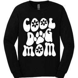 Cool Dog Mom Retro Long Sleeve Shirt Gift For Mom
