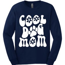 Cool Dog Mom Retro Long Sleeve Shirt Gift For Mom