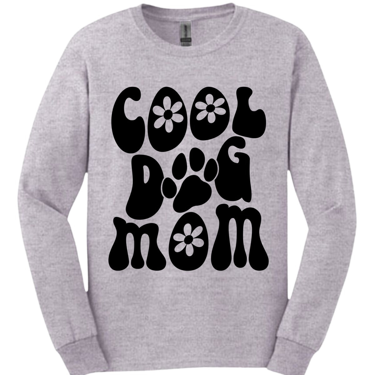Cool Dog Mom Retro Long Sleeve Shirt Gift For Mom