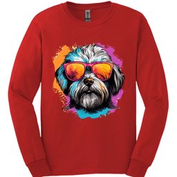 Dandie Dinmont Terrier Top Dog Long Sleeve Shirt Gift For Dog Lover