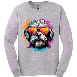 Dandie Dinmont Terrier Top Dog Long Sleeve Shirt Gift For Dog Lover