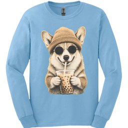 Corgi Hipster Dog Long Sleeve Shirt Gift For Dog Lover
