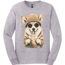 Corgi Hipster Dog Long Sleeve Shirt Gift For Dog Lover
