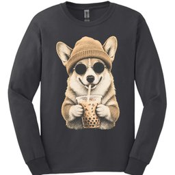 Corgi Hipster Dog Long Sleeve Shirt Gift For Dog Lover