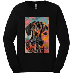 Dachshund Punk Dog Long Sleeve Shirt Gift For Dog Lover