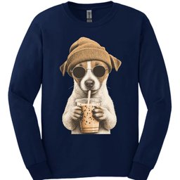 Jack Russell Hipster Dog Long Sleeve Shirt Gift For Dog Lover